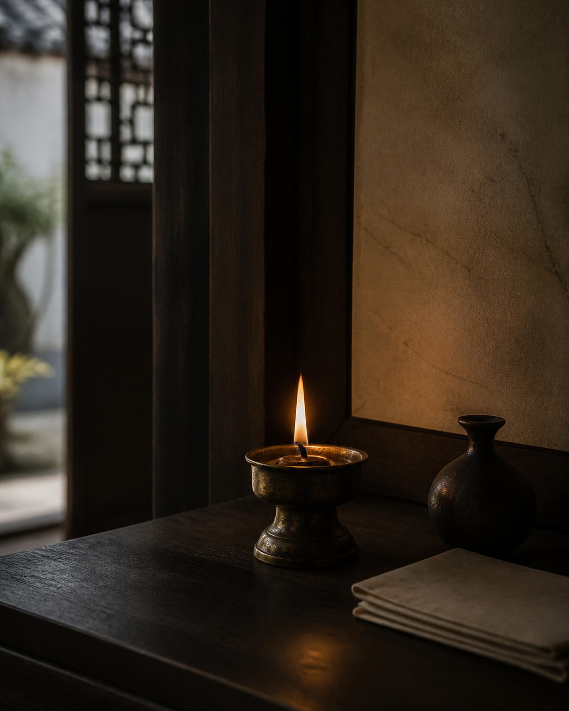 Representative lamp offering still life for the Taoist Blessing Lamp Offering