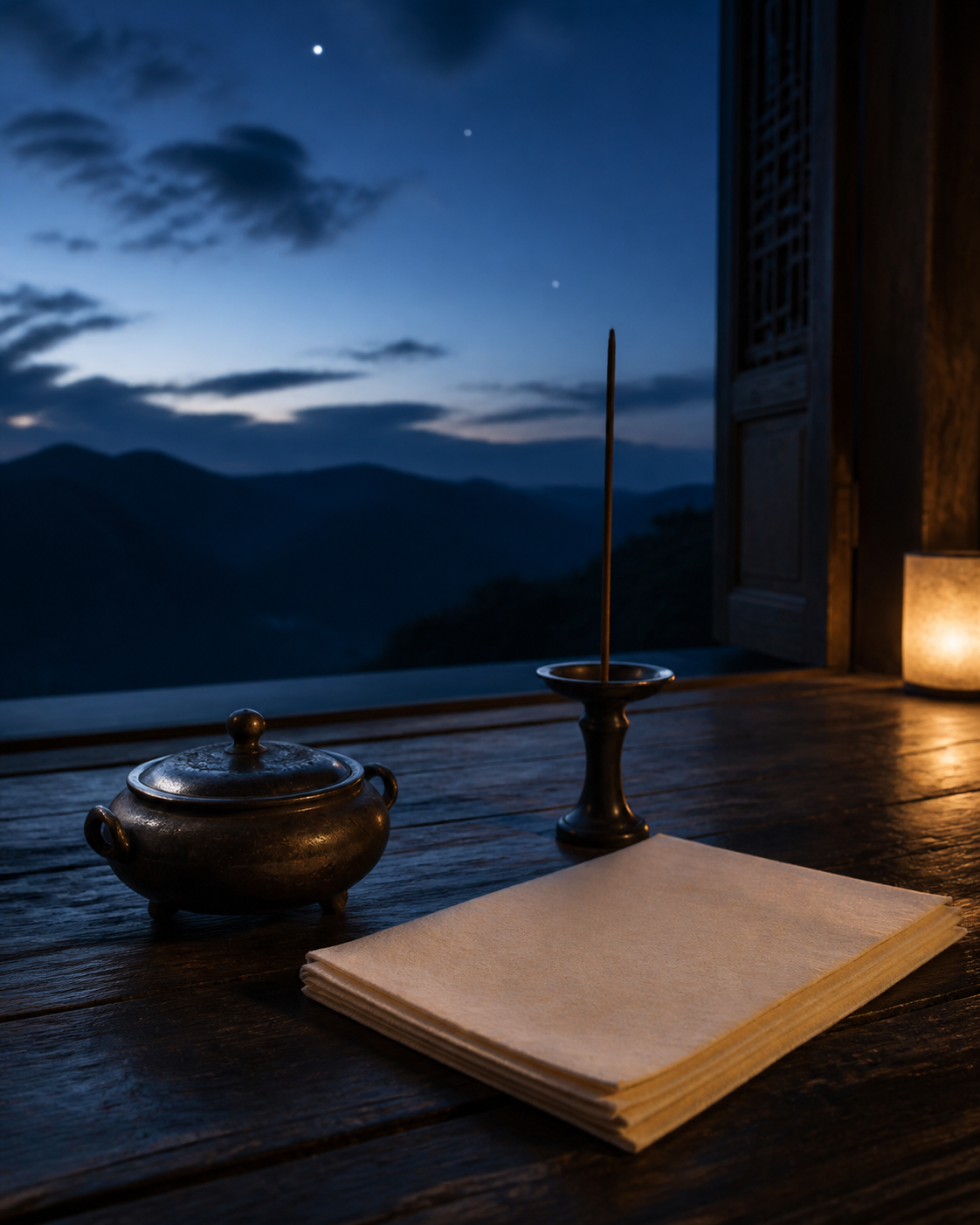 Representative ceremonial still life for the Dipper Veneration Rite