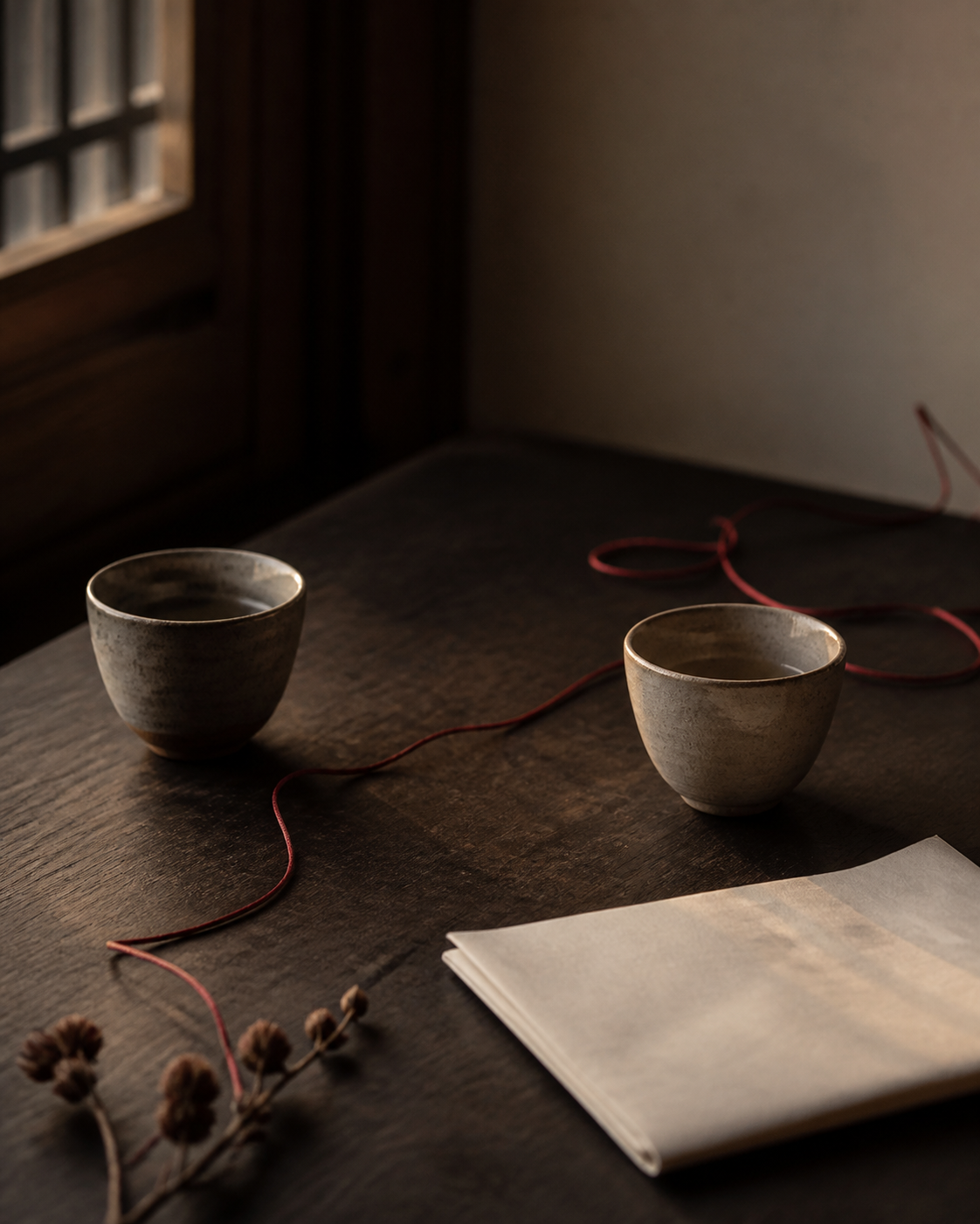 Representative relationship offering still life for the Yue-Lao Relationship Rite